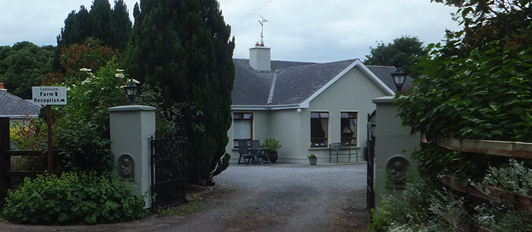 Castleview Farm B&B from the road